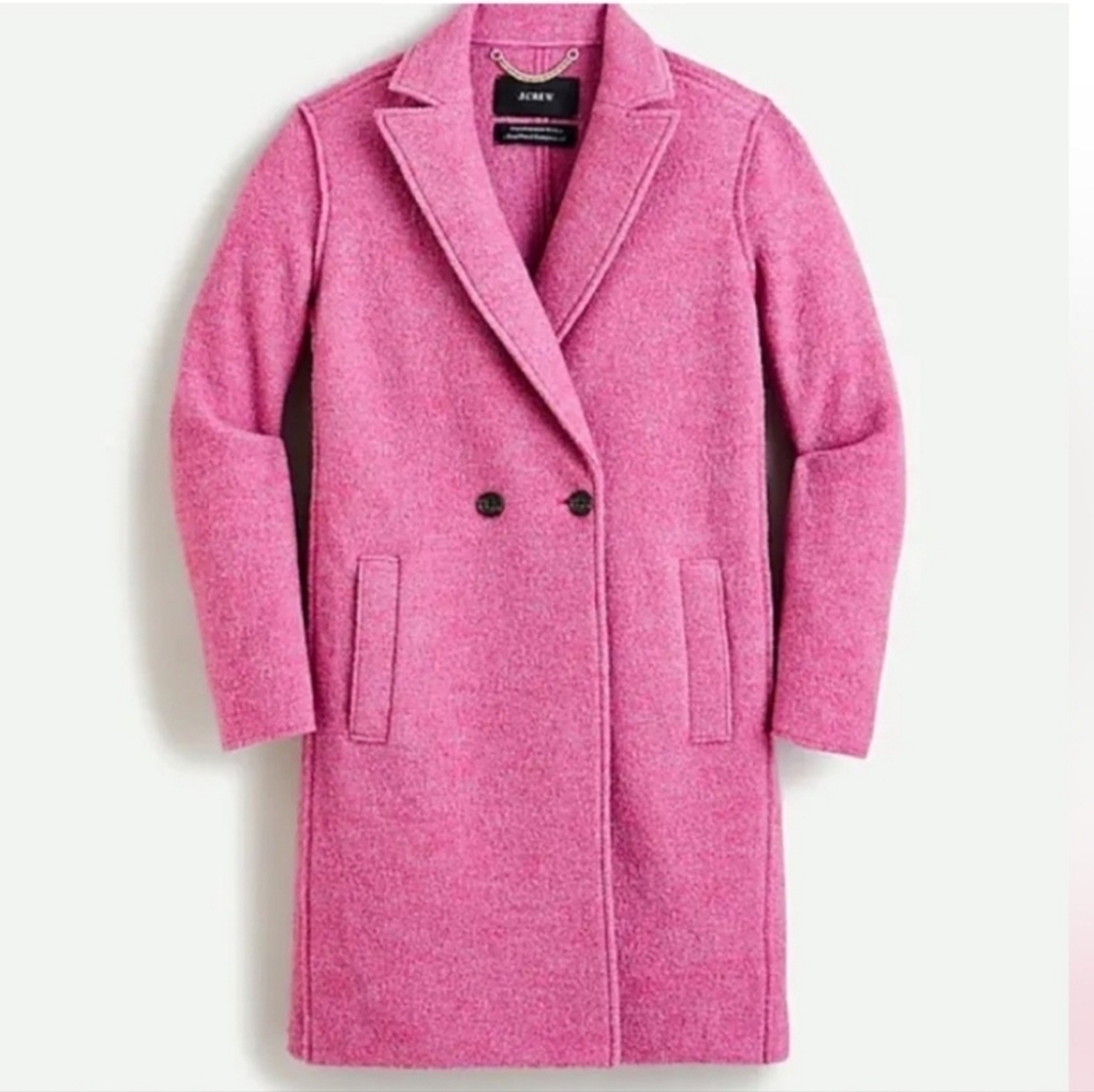 J.Crew Daphne Boiled Wool Coat NEW 4P Topcoat Business Barbie Travel - Picture 6 of 16